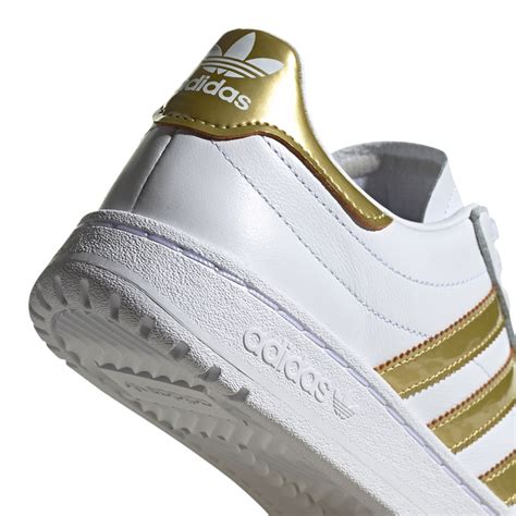 adidas sneaker damen weiß gold|adidas white sneaker.